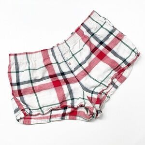 Stars Above plaid flannel pajama shorts
